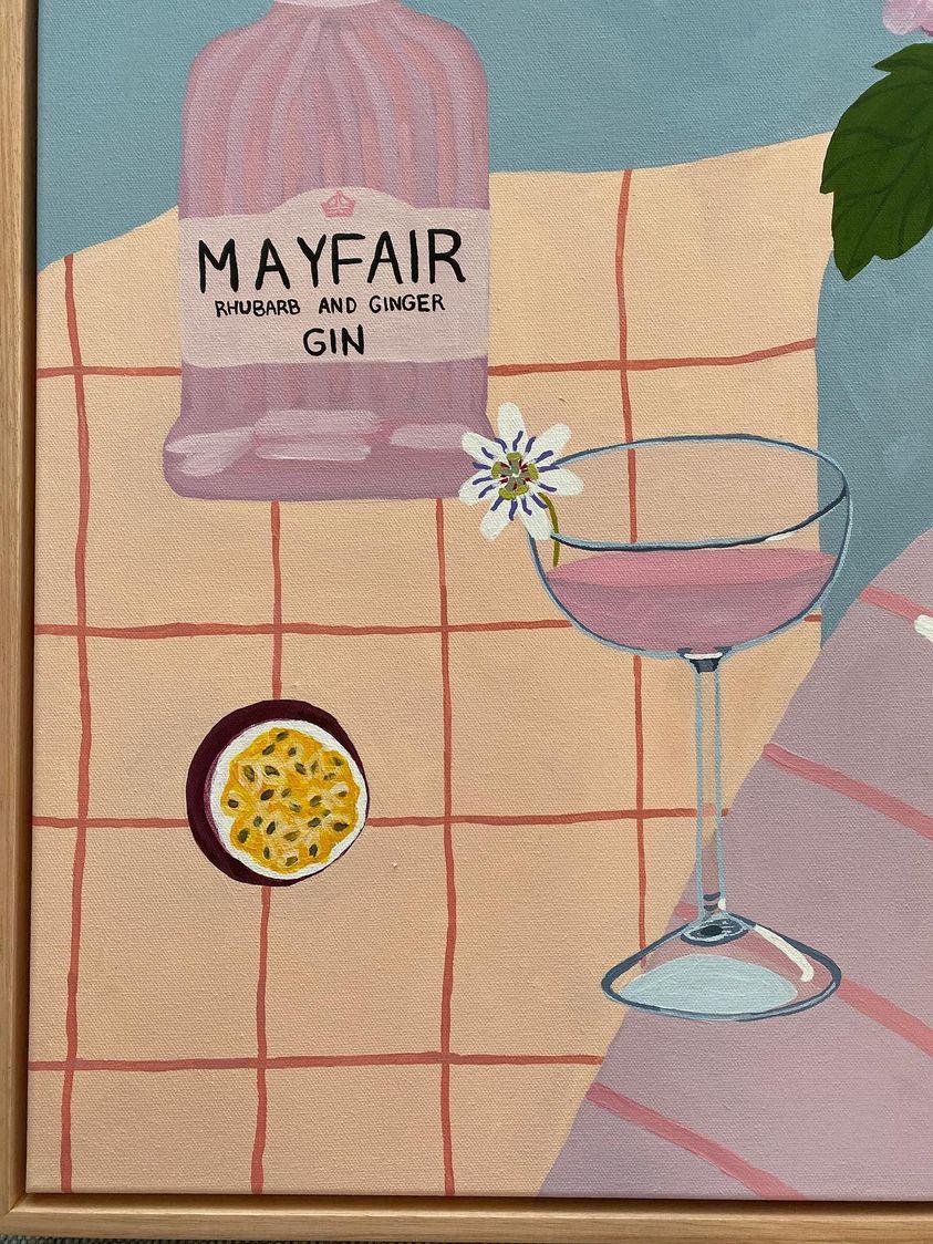 Mayfair Pink Gin and Hydrangeas