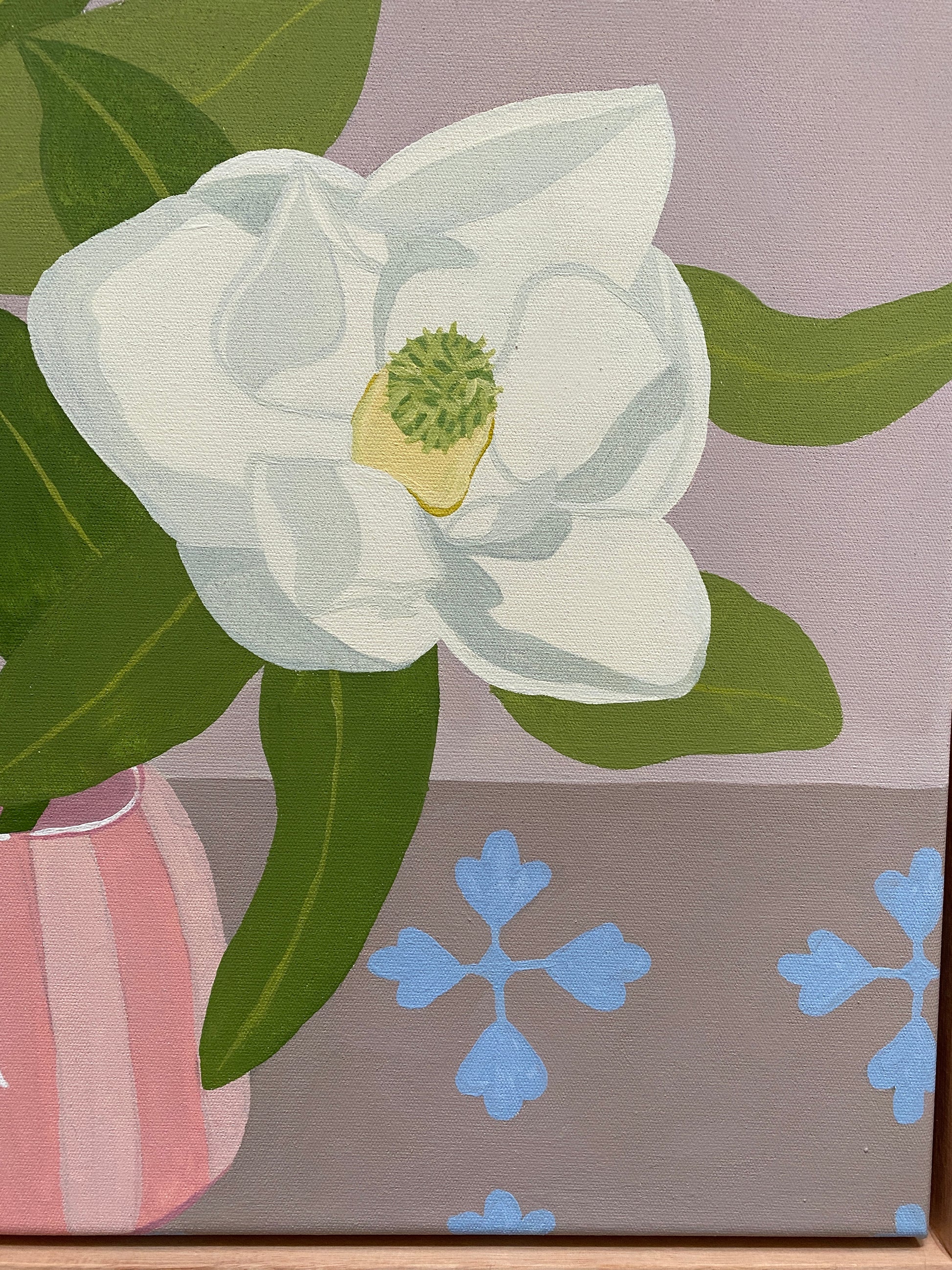 Magnolia in Pink Vase