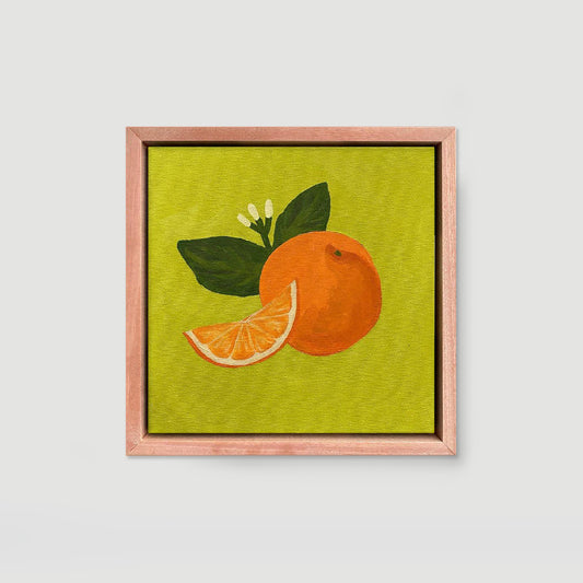 Orange on Green